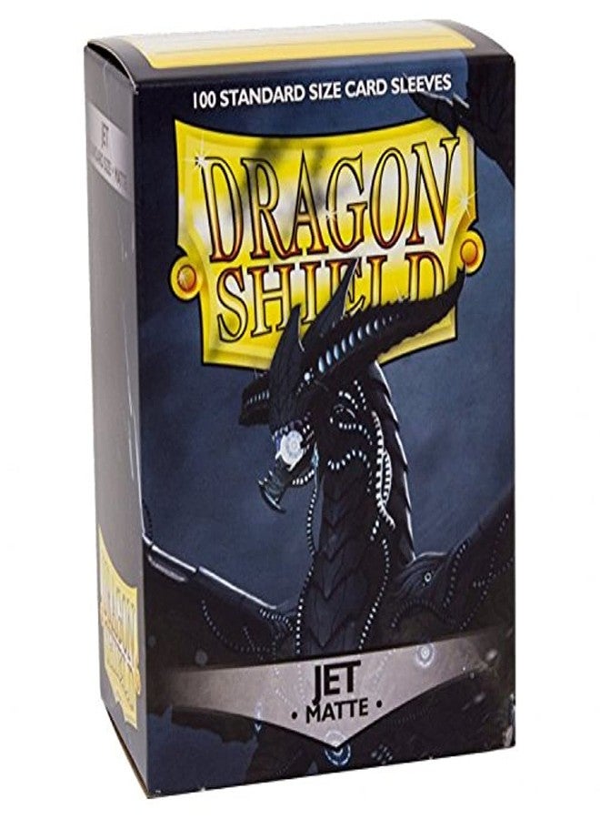 dragon shield Arcane Tinmen ATM11024 DP Dragon Shield Card Sleeves44; Matte Jet - 100 Count - Image 1